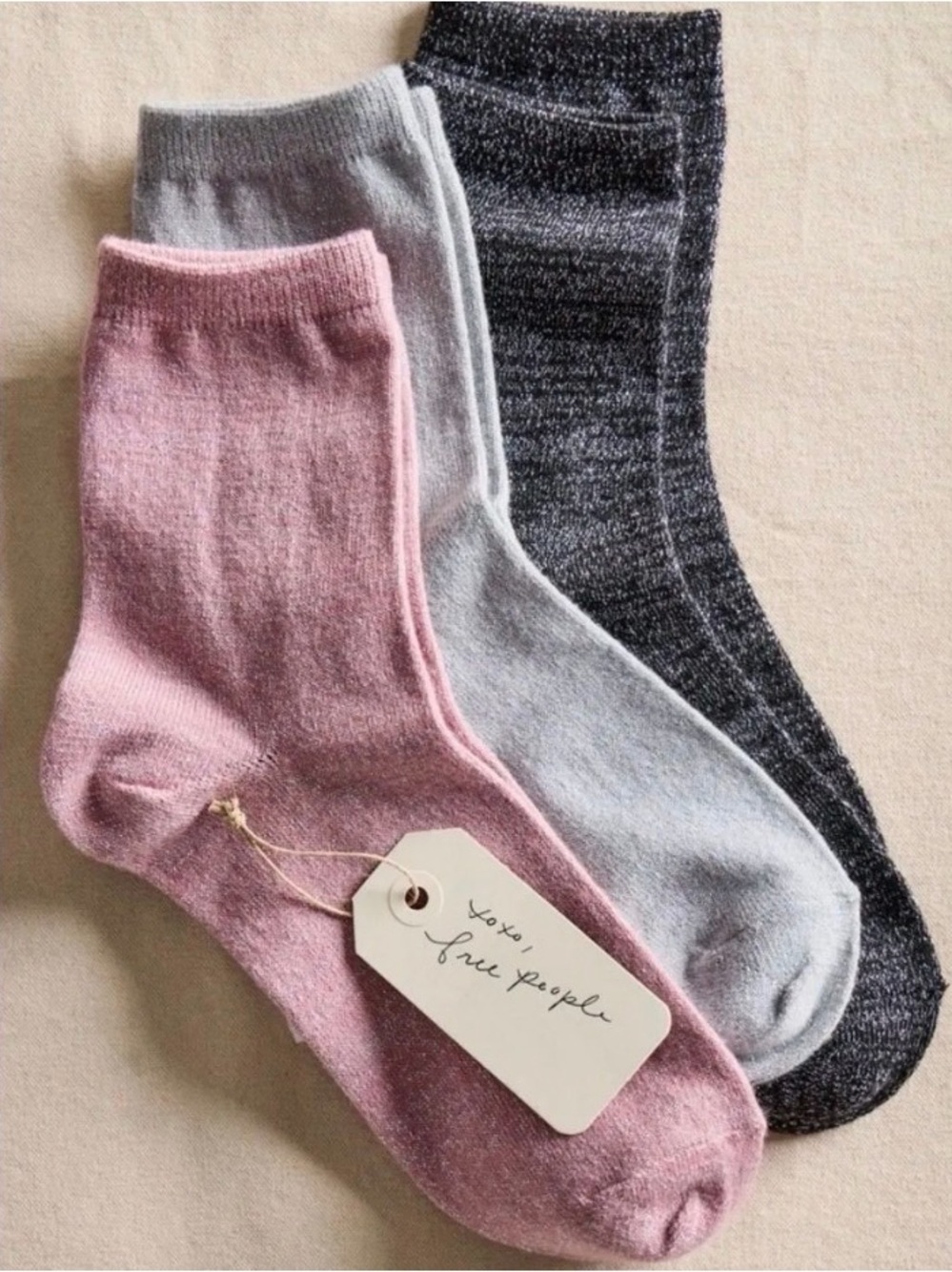 Free People Lurex Sock Bundle